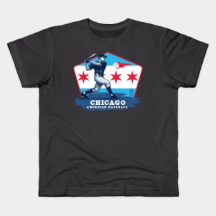 USA - American BASEBALL - Chicago - Baseball - Chicago baseball Kids T-Shirt